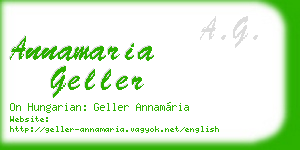 annamaria geller business card